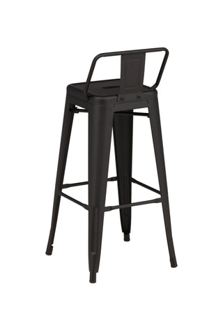 Venture Home Tempe Barstol 4-pack - Mattsvart / Metall