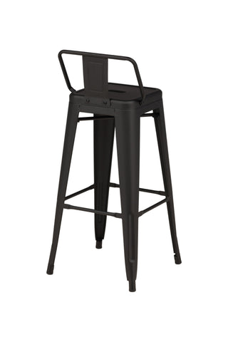 Venture Home Tempe Barstol 4-pack - Mattsvart / Metall