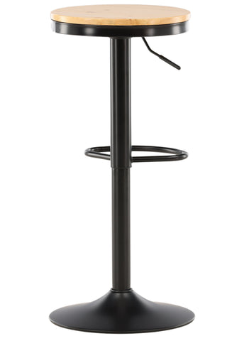 Venture Home Conway Barstol 2-pack - Svart / Oaklook MDF