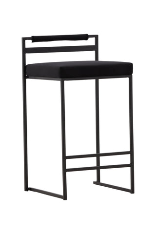 Venture Home Opelika Barstol 2-pack - Svart / Svart sammet