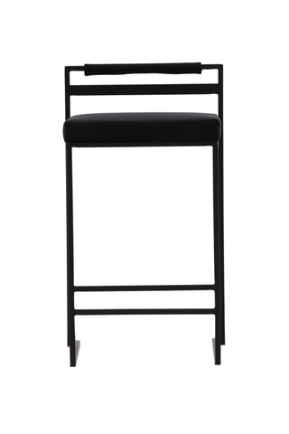 Venture Home Opelika Barstol 2-pack - Svart / Svart sammet