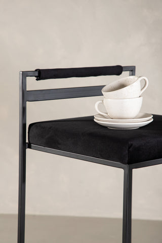 Venture Home Opelika Barstol 2-pack - Svart / Svart sammet