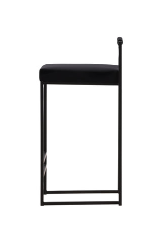 Venture Home Opelika Barstol 2-pack - Svart / Svart sammet