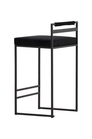 Venture Home Opelika Barstol 2-pack - Svart / Svart sammet