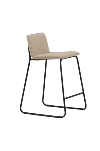 Venture Home Bisbee Barstol 2-pack - Svart / Beige Microfiber