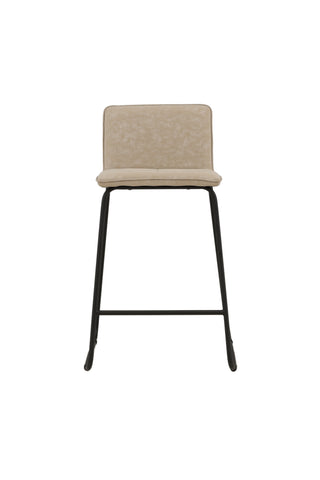 Venture Home Bisbee Barstol 2-pack - Svart / Beige Microfiber