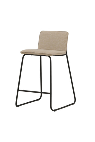 Venture Home Bisbee Barstol 2-pack - Svart / Beige Microfiber