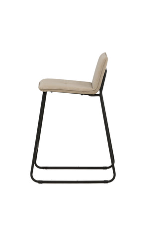 Venture Home Bisbee Barstol 2-pack - Svart / Beige Microfiber