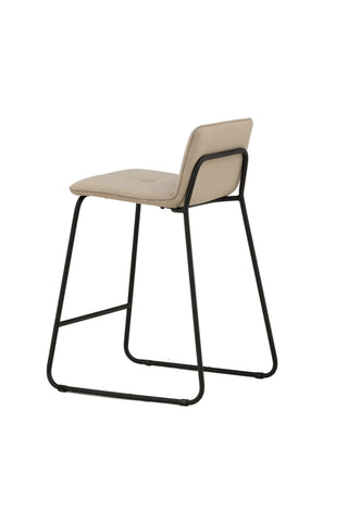 Venture Home Bisbee Barstol 2-pack - Svart / Beige Microfiber