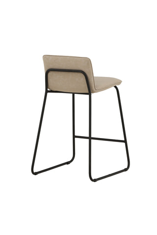 Venture Home Bisbee Barstol 2-pack - Svart / Beige Microfiber