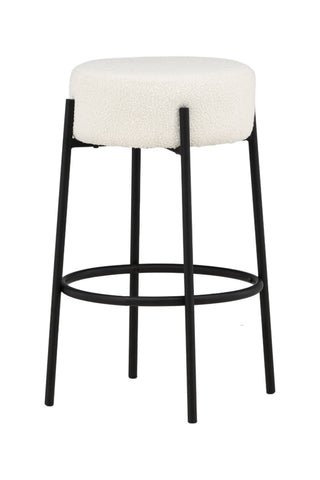 Venture Home Tucson Barstol Large - Svart / Vit Boucle