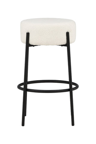 Venture Home Tucson Barstol Large - Svart / Vit Boucle