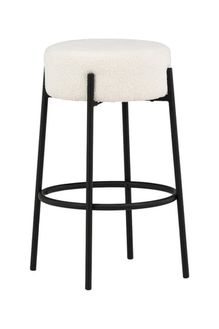 Venture Home Tucson Barstol Large - Svart / Vit Boucle
