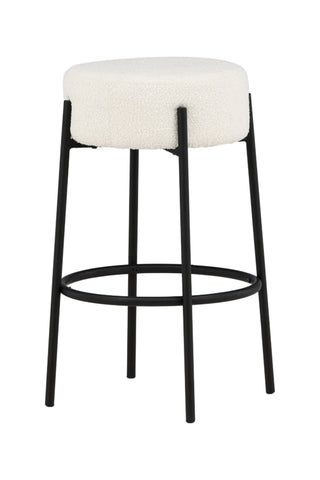 Venture Home Tucson Barstol Large - Svart / Vit Boucle