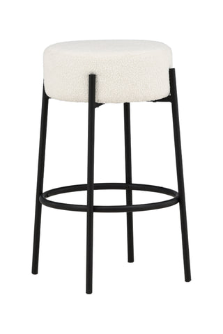 Venture Home Tucson Barstol Large - Svart / Vit Boucle