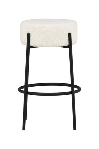 Venture Home Tucson Barstol Large - Svart / Vit Boucle