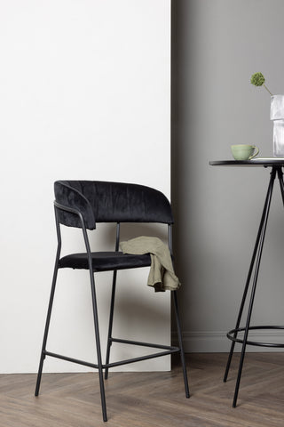 Venture Home Lui Barstol 2-pack - Svart / Svart PU