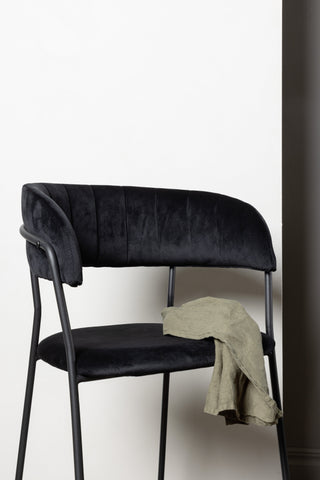 Venture Home Lui Barstol 2-pack - Svart / Svart PU