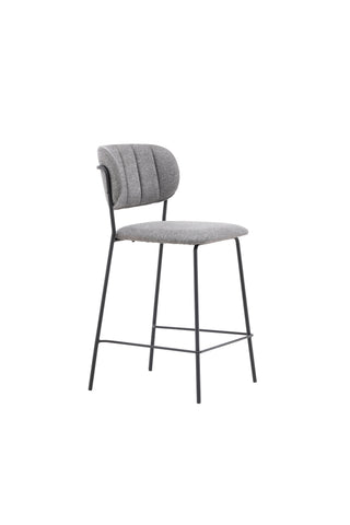 Venture Home Bell Bar Stol 2-pack - Svart / Grå Tyg