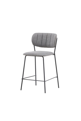 Venture Home Bell Bar Stol 2-pack - Svart / Grå Tyg