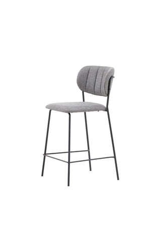 Venture Home Bell Bar Stol 2-pack - Svart / Grå Tyg