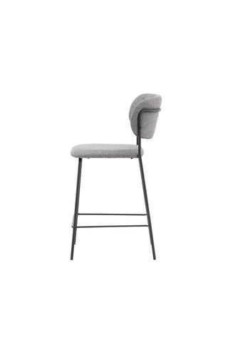 Venture Home Bell Bar Stol 2-pack - Svart / Grå Tyg