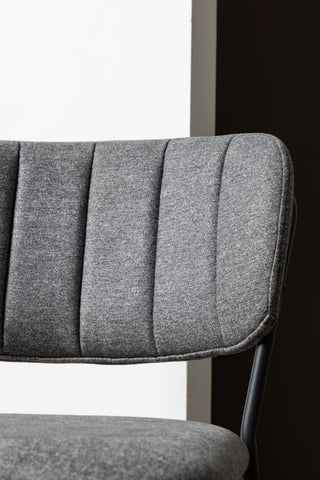 Venture Home Bell Bar Stol 2-pack - Svart / Grå Tyg