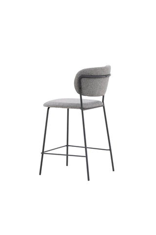 Venture Home Bell Bar Stol 2-pack - Svart / Grå Tyg
