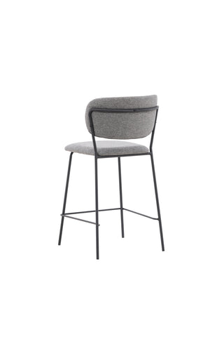 Venture Home Bell Bar Stol 2-pack - Svart / Grå Tyg