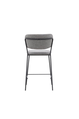 Venture Home Bell Bar Stol 2-pack - Svart / Grå Tyg