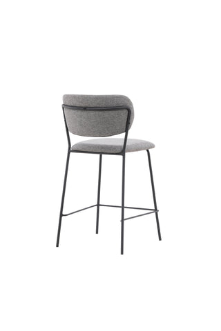 Venture Home Bell Bar Stol 2-pack - Svart / Grå Tyg
