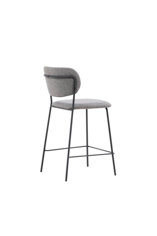 Venture Home Bell Bar Stol 2-pack - Svart / Grå Tyg
