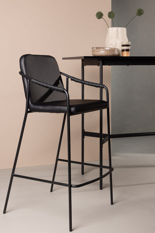 Venture Home Tvist Barstol 2-pack - Svart / Svart PU