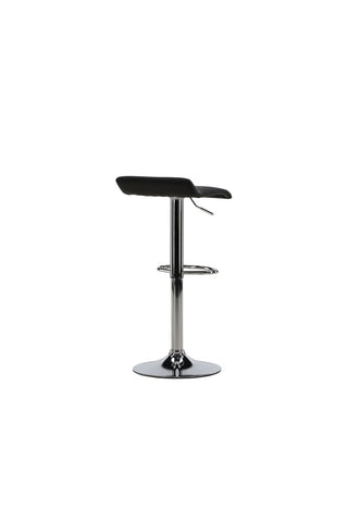 Venture Home Jonna Barstol 2-pack - Kromat stål / svart tyg