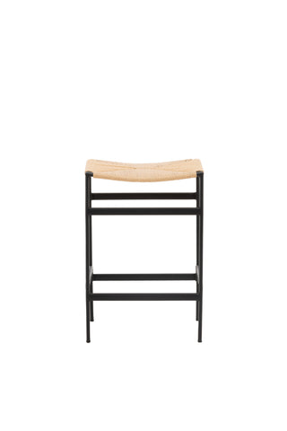 Venture Home Polly Barstol 2-pack - Svart / Naturgummiträ , Sätesrep