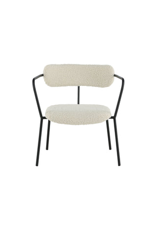 Duffy Enkelsoffa - Svart / Offwhite Teddy