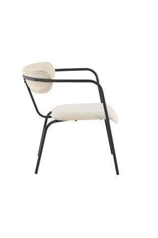 Duffy Enkelsoffa - Svart / Beige sammet