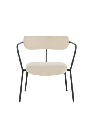 Duffy Enkelsoffa - Svart / Beige sammet