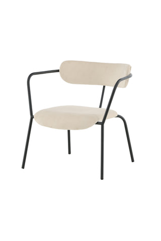 Duffy Enkelsoffa - Svart / Beige sammet