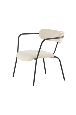 Duffy Enkelsoffa - Svart / Beige sammet