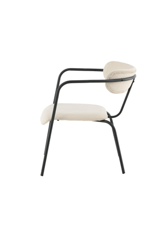 Duffy Enkelsoffa - Svart / Beige sammet