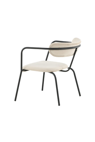Duffy Enkelsoffa - Svart / Beige sammet