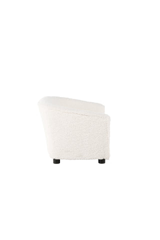 Måna Barnsoffa - Svart / Vit Teddy