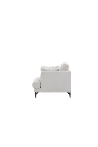 Sofia Enkelsoffa - Svart / Beige Manchester