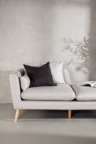 Venture Home Tacoma Sofa - Lätt trälook / Linnetyg