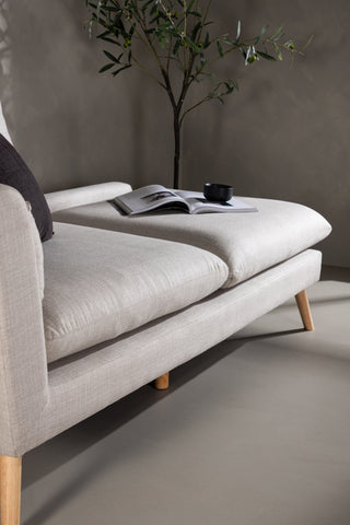 Venture Home Tacoma Sofa - Lätt trälook / Linnetyg