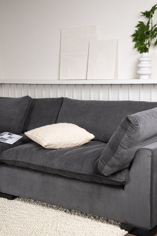 Venture Home Durham Soffa - Trä / Mörkgrå manchester