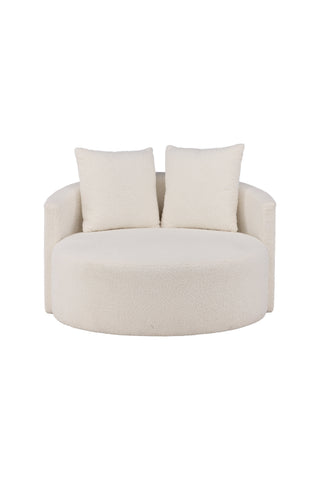 Venture Home Kelso Soffa - Trä / Vit Teddy