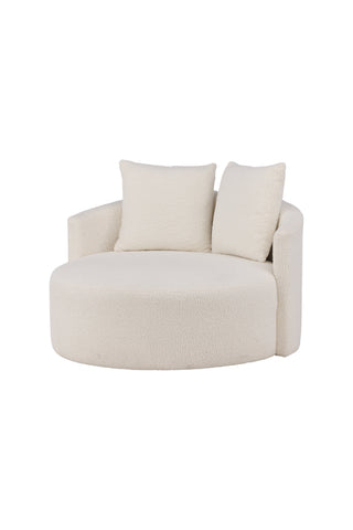 Venture Home Kelso Soffa - Trä / Vit Teddy