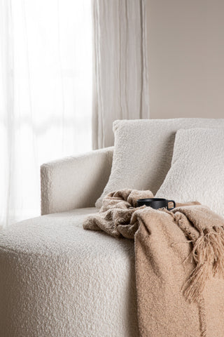 Venture Home Kelso Soffa - Trä / Vit Teddy